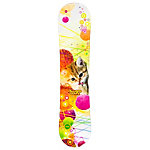Black Fire Young Lady Cat Girls Snowboard