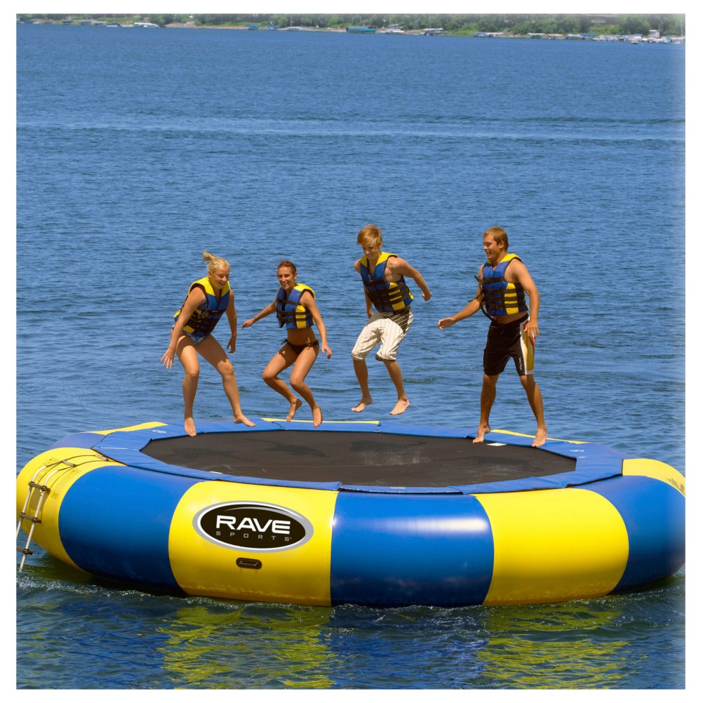 Rave Aqua Jump Eclipse 200 20 Foot Water Trampoline