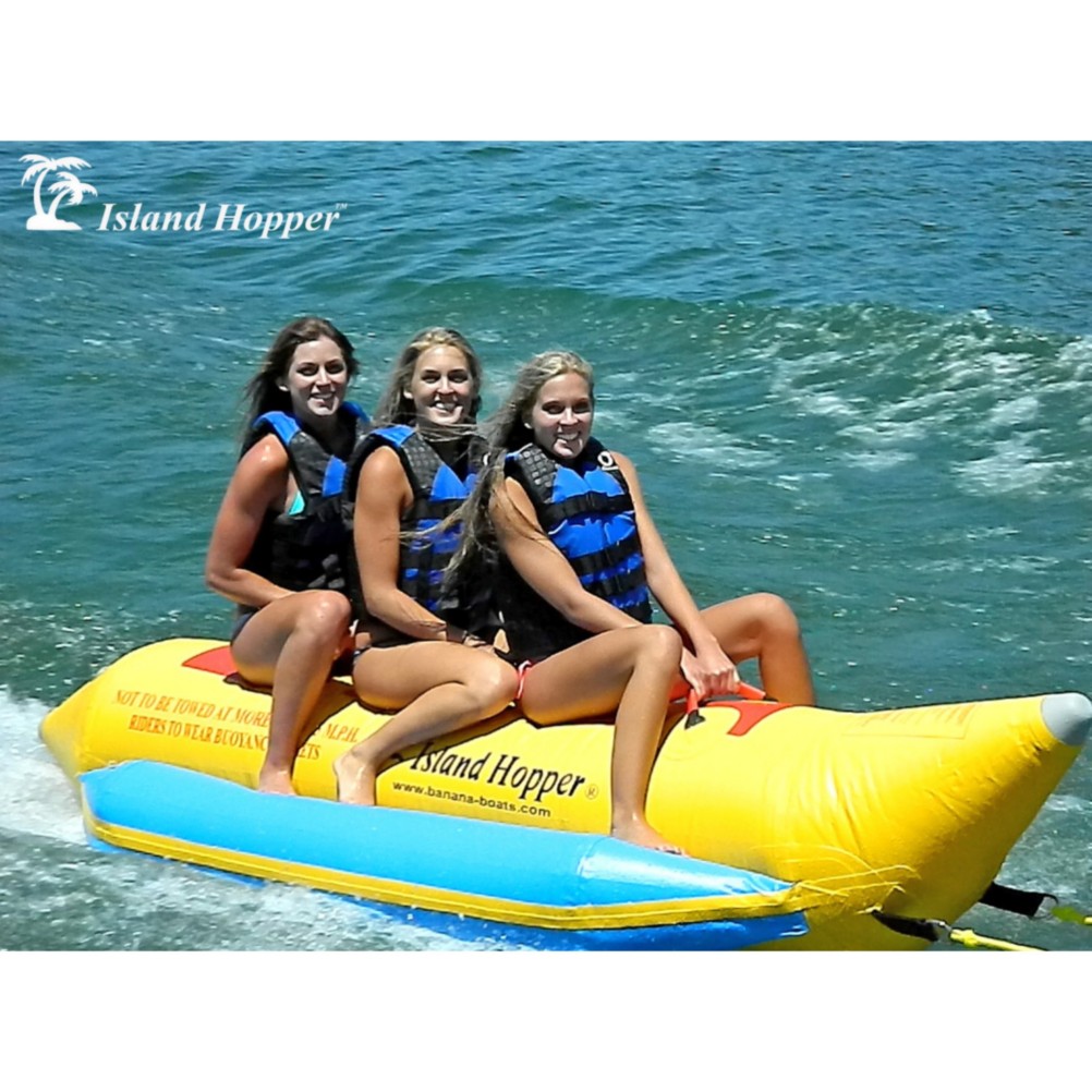 Island Hopper Recreational Banana Boat 3 Passenger Towable Tube