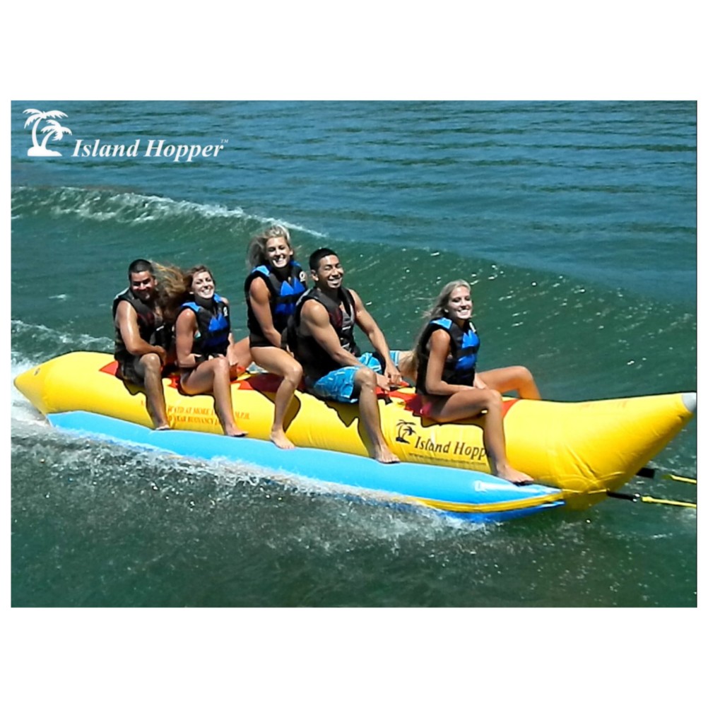 Island Hopper Recreational Banana Boat 5 Passenger Towable Tube