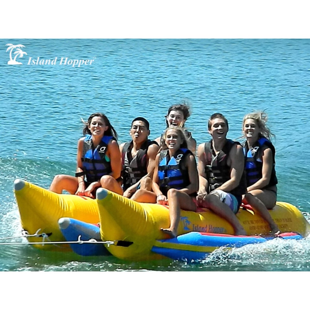 Island Hopper Commercial Banana Boat 6 Passenger Side By Side Towable Tube