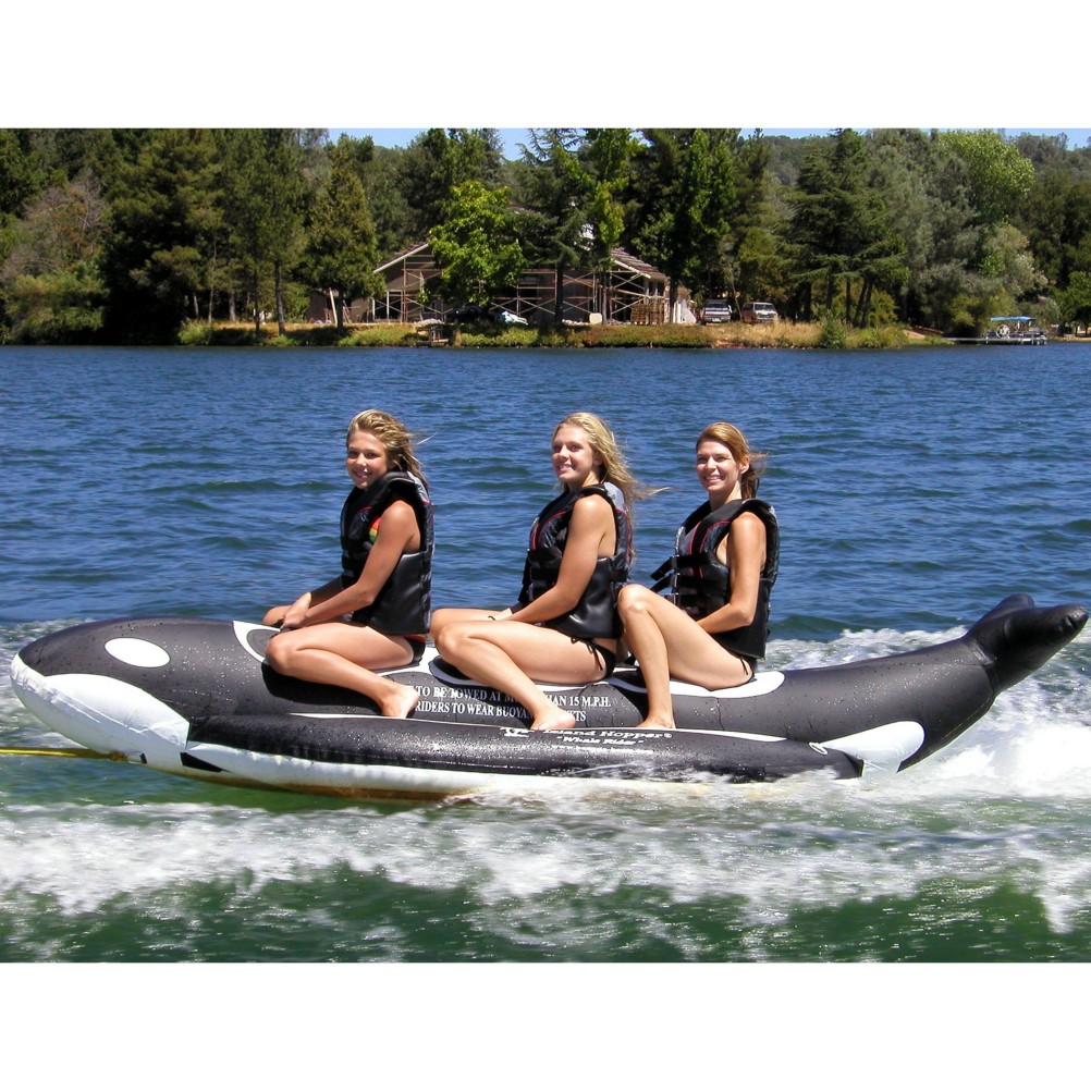 Island Hopper Whale Ride Banana Boat 3 Passenger Towable Tube
