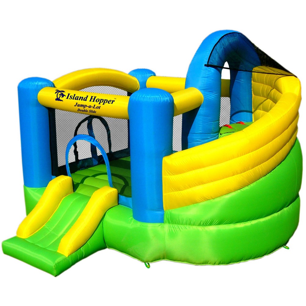 Island Hopper Jump A Lot Double Slide Bounce House