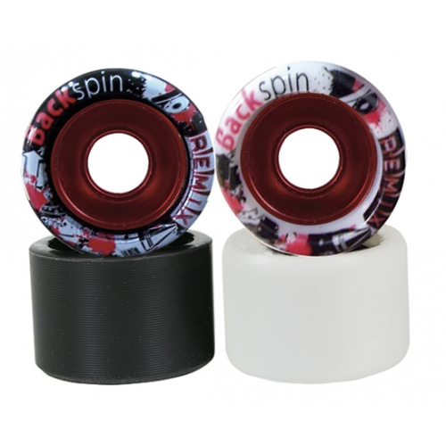 Backspin Remix Aluminum Hub Roller Skate Wheels 8 Pack