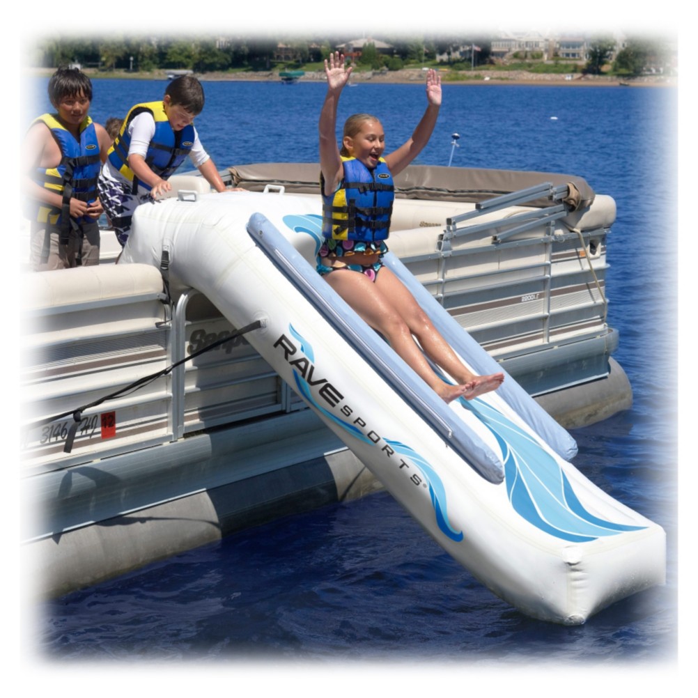 Rave Pontoon Slide Water Trampoline Attachment