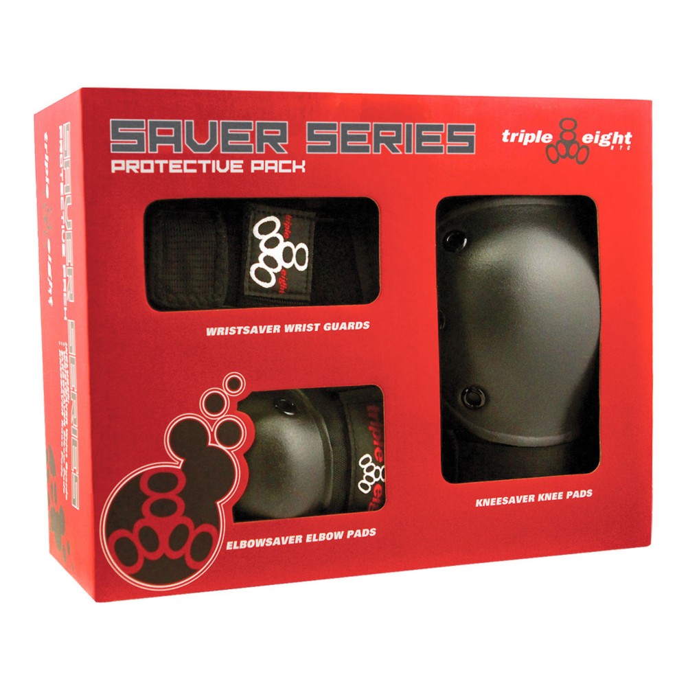 Triple 8 Saver Series 3 Pack Skate Pads 2017