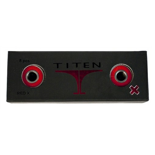 Titen Red X Swiss Skate Bearings