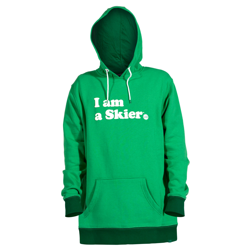 Line I Am A Skier Mens Hoodie