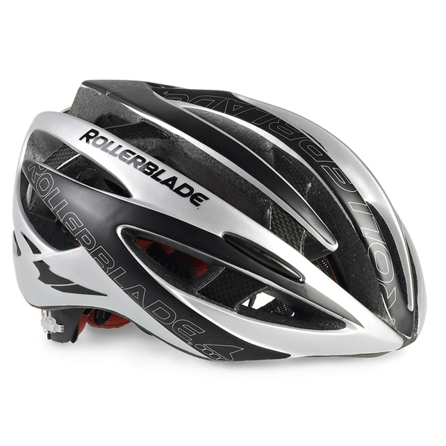 With its sleek style and ease-of-adjustability, the Rollerblade Performance Race Machine Helmet is the ideal piece of hardware to have atop your head when you're out. Whether you're in training or on a long skate, make sure to keep your head protected from any unintended obstacles that may pop out.  This helmet has in-mold construction and carbon reinforcement to keep you protected and 23 vents to keep you cool when you're really working up a sweat.  It's quick and easy to adjust so you can be off and skating within moments.  Keep your head in good shape in this performance-oriented and comfortable Rollerblade Performance Race Machine Helmet.  In Mold Technology,  Carbon Reinforcement,  23 Vents,  Model Year: 2019, Product ID: 340580, Model Number: 06221000 001 M, GTIN: 0885315536525