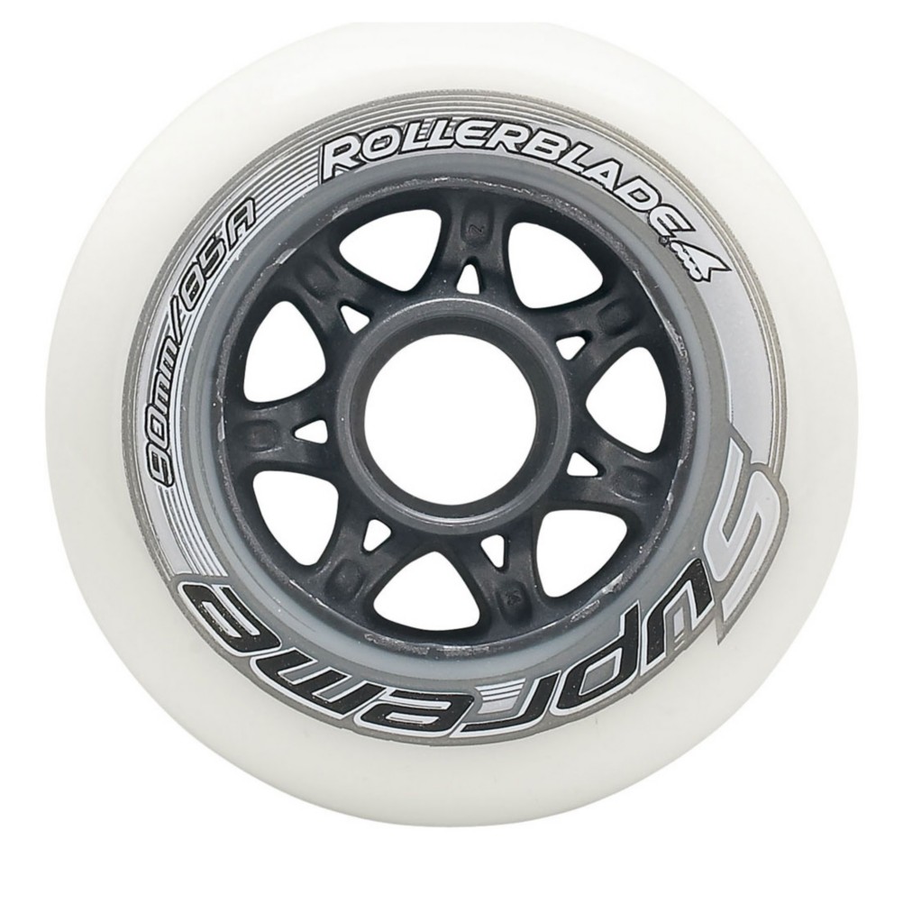 Rollerblade Supreme 90mm 85A Inline Skate Wheels 8 Pack 2017