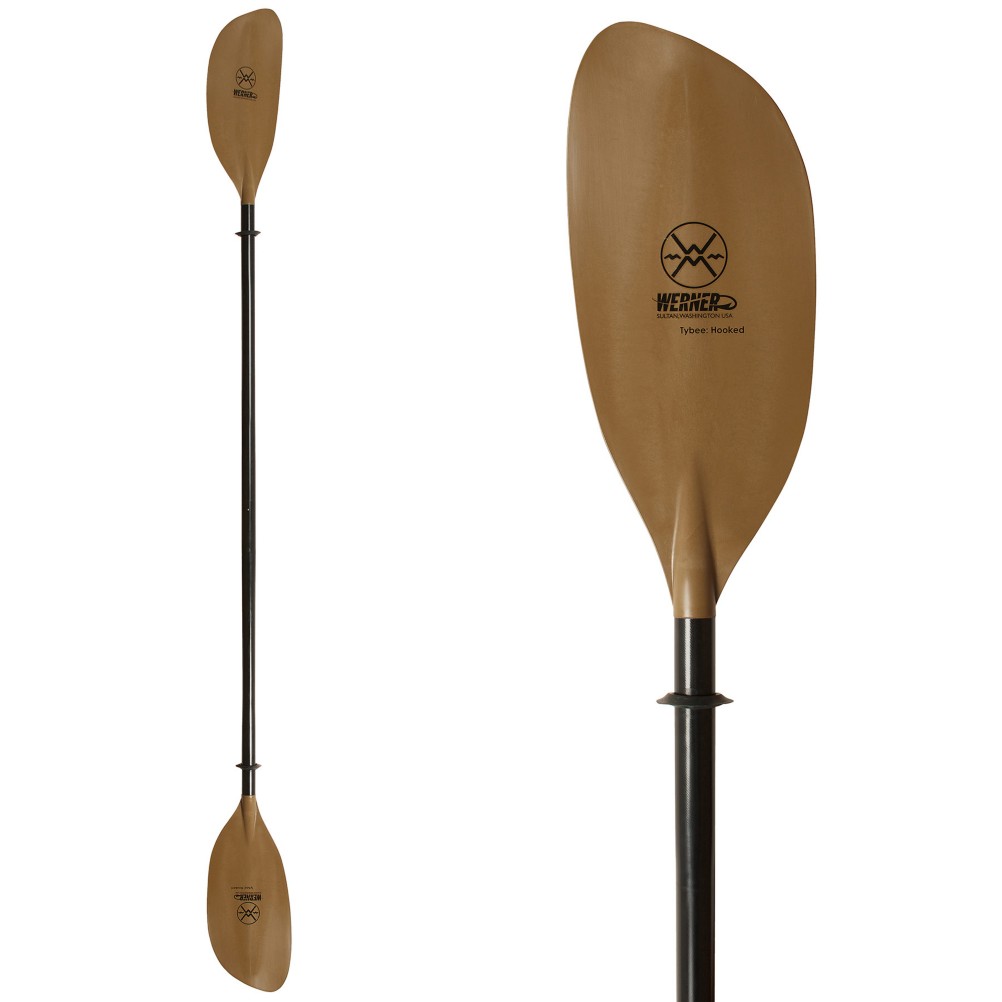 Werner Paddles Tybee Hooked Straight 2PC STD Kayak Paddle 2019