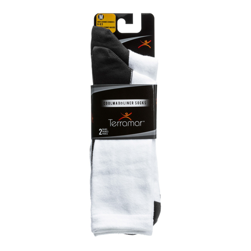Terramar CoolMax Liner Sock 2 Pack