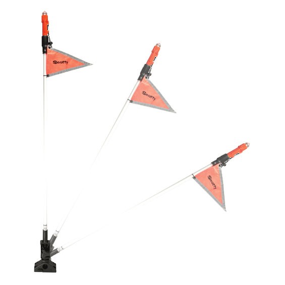 Scotty Sea Light with Reflective Flag 42in Pole