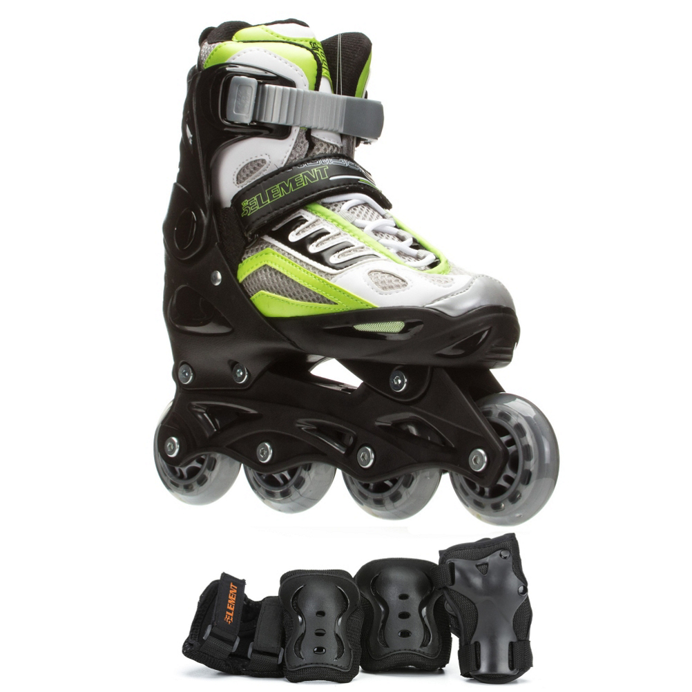 5th Element B2 100 Adjustable Boys Skates with Pads