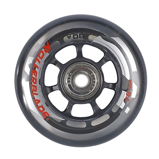 Rollerblade Wheel Kit 76mm/80A Inline Skate Wheels with SG5 Bearings 8pack 2017
