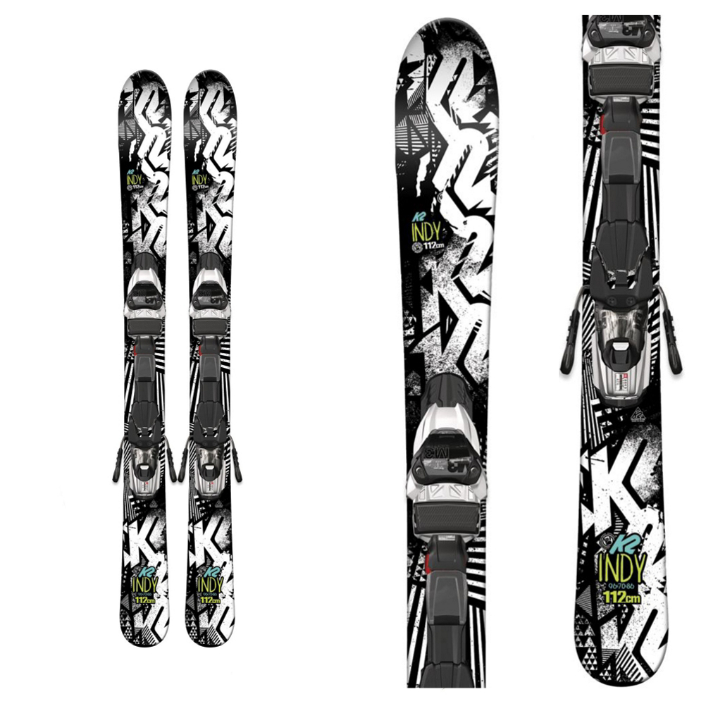 K2 Indy Kids Skis with Marker Fastrak2 4.5 Bindings