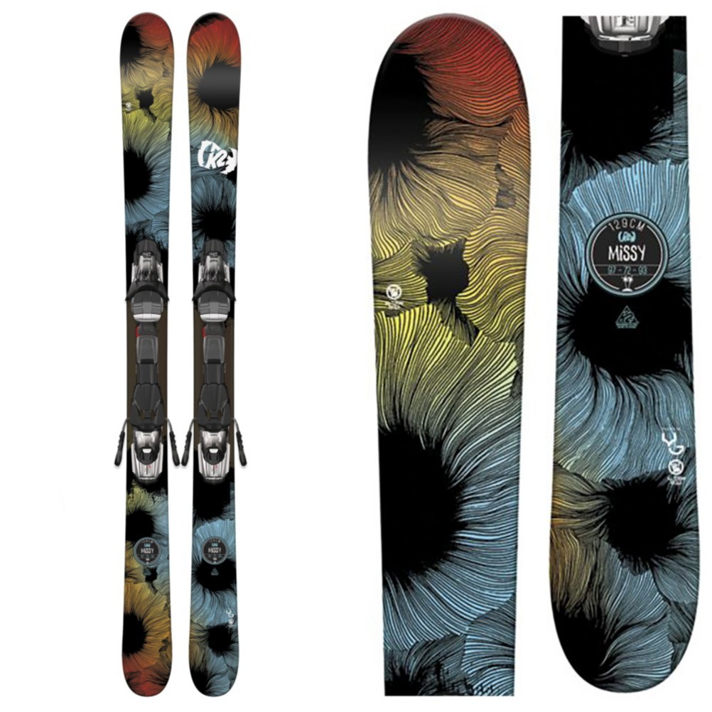 K2 Missy Kids Skis with Marker Fastrak2 45 Bindings