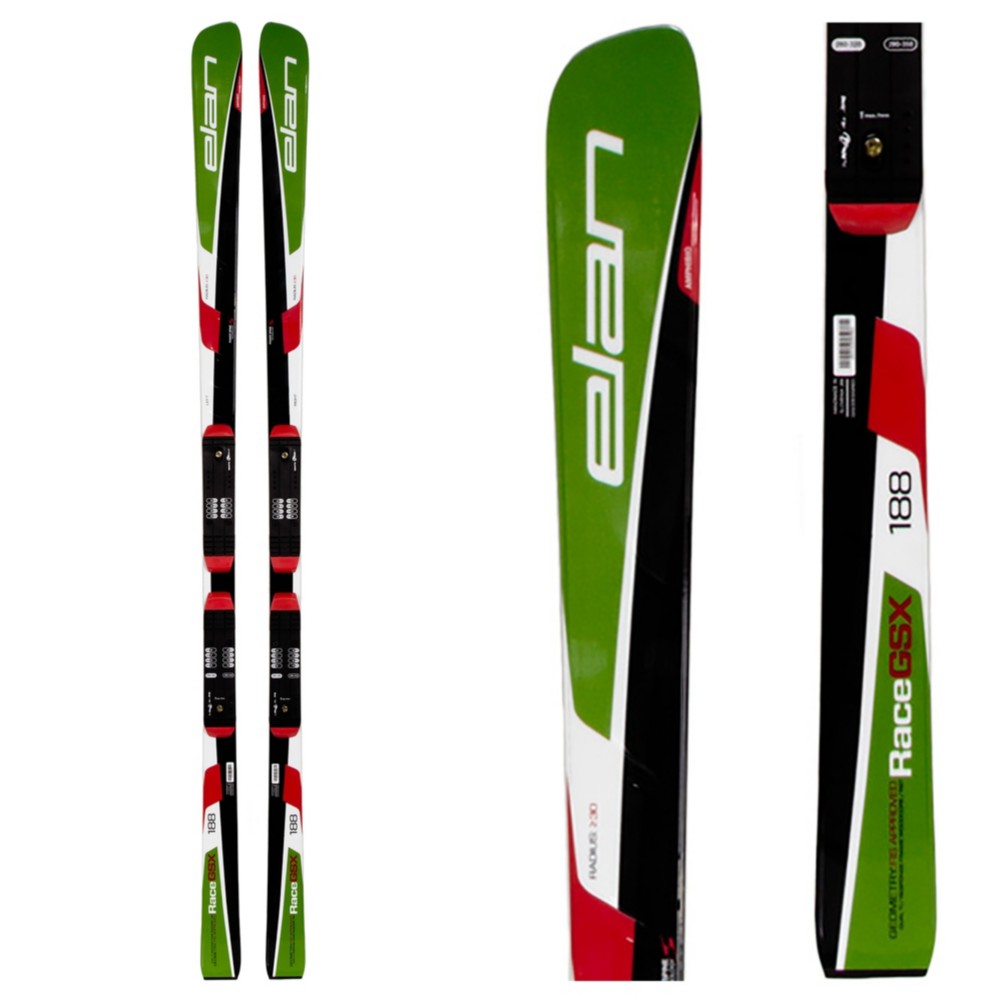 Elan GSX FIS Plate Race Skis with Head FreeFlex 14 Bindings