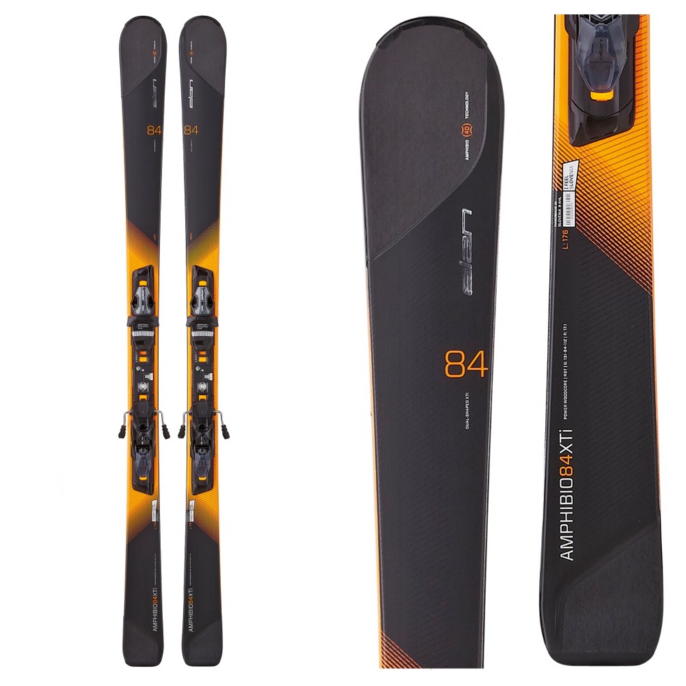 Elan Amphibio 84 XTi Skis with ELX 12.0 Fusion Bindings