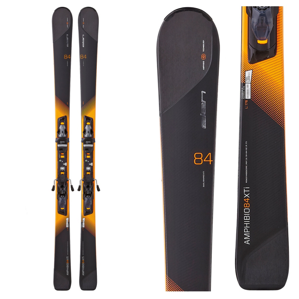 Elan Amphibio 84 XTi Skis with ELX 12.0 Fusion Bindings