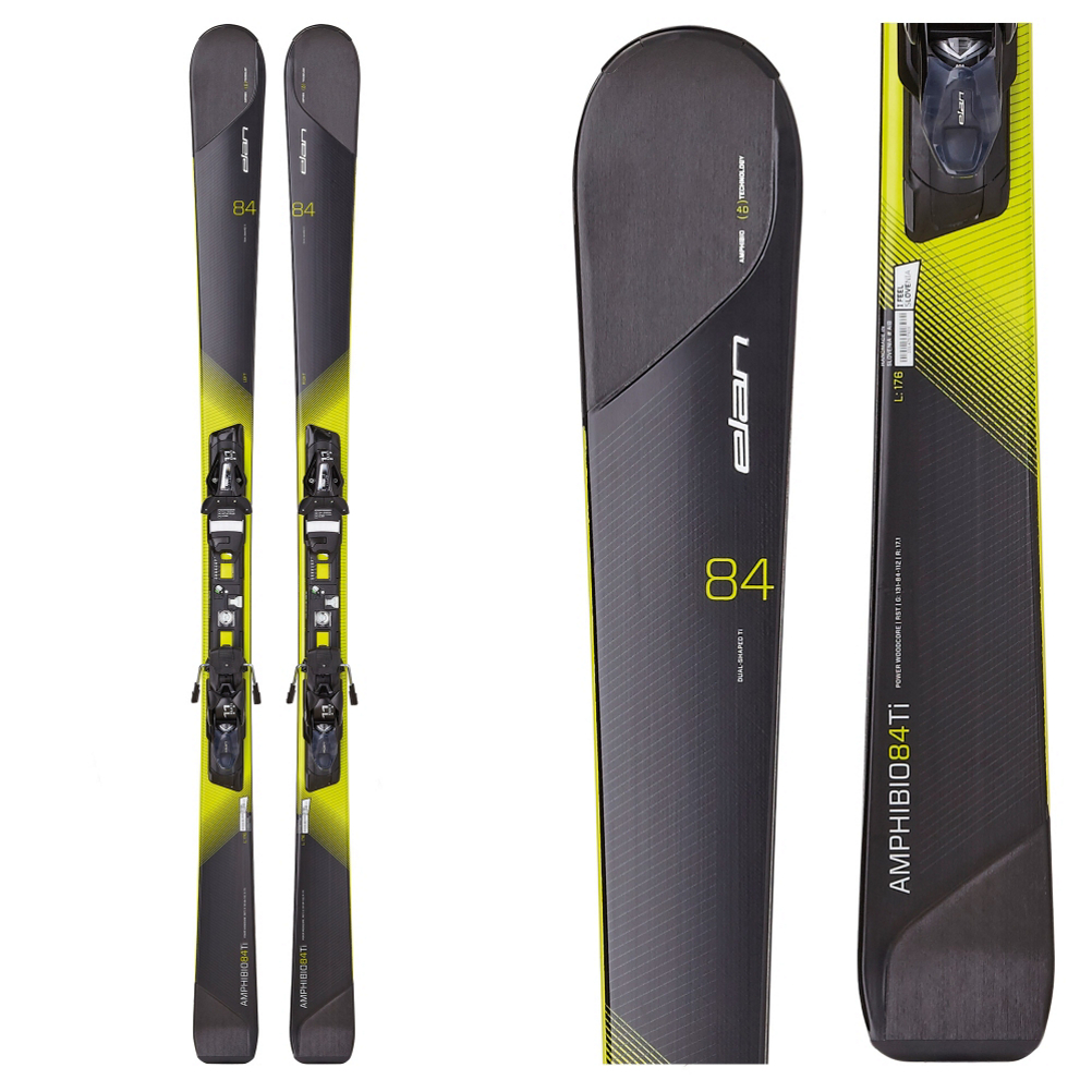 Elan Amphibio 84 Ti Skis with ELX 11.0 Fusion Bindings