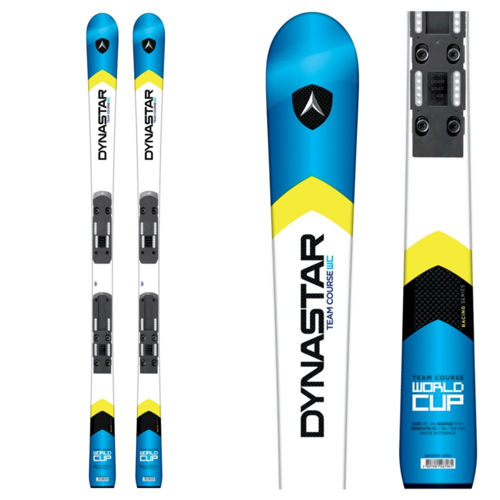 Dynastar Team Course WC R20 Pro Junior Race Skis with Look Nova Team 7 Bindings