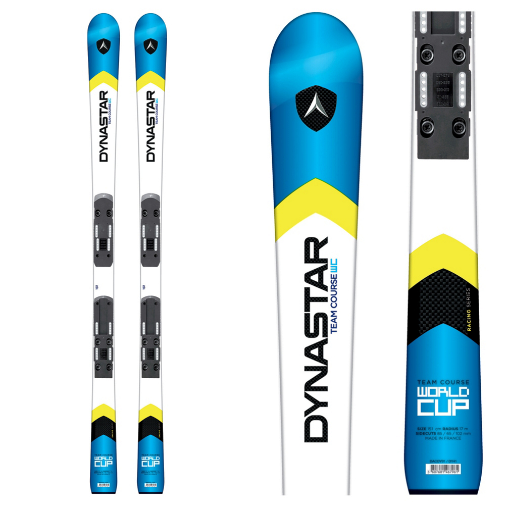Dynastar Team Course WC R20 Pro Junior Race Skis with Look SPX 10 Bindings