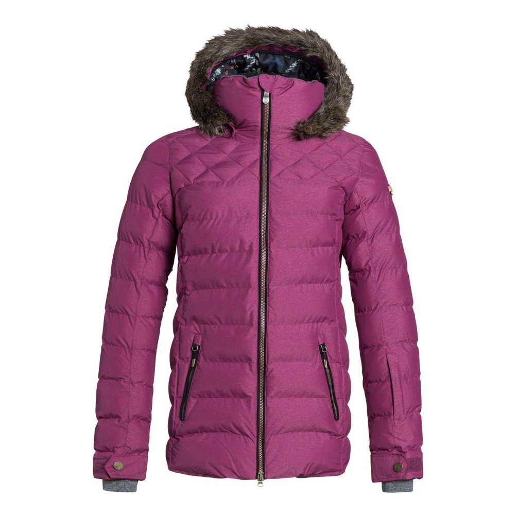 Roxy Quinn wFaux Fur Womens Insulated Snowboard Jacket