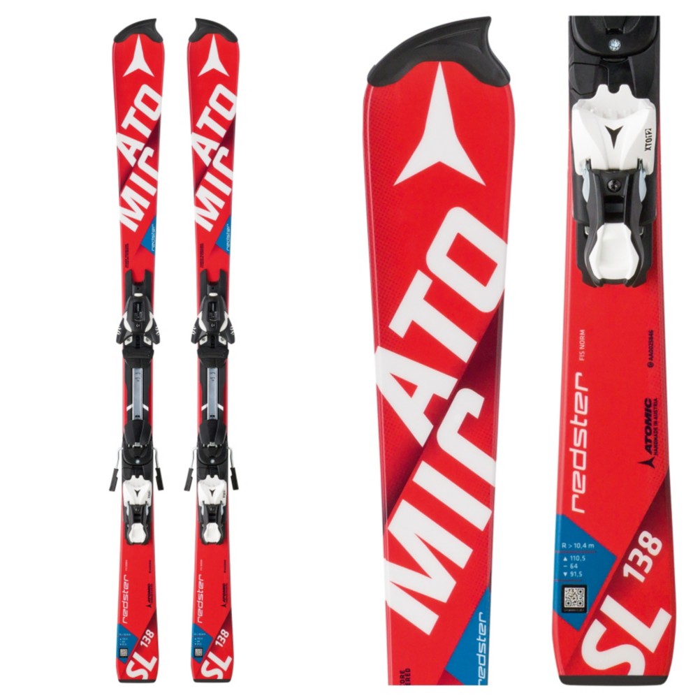 Atomic Redster FIS SL Junior Race Skis with XTO 12 Race Bindings