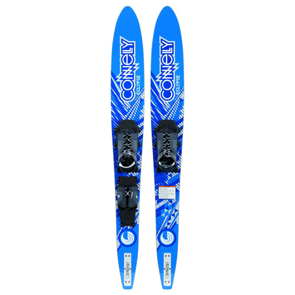 Connelly Eclypse Combo Water Skis With Swerve Lace Adjustable Bindings 2017