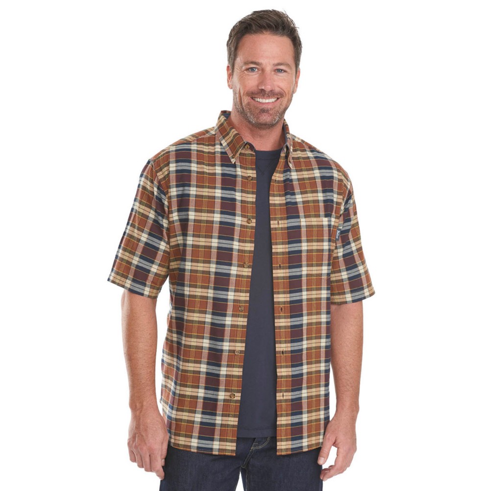 Woolrich Timberline Madras Plaid Mens Shirt