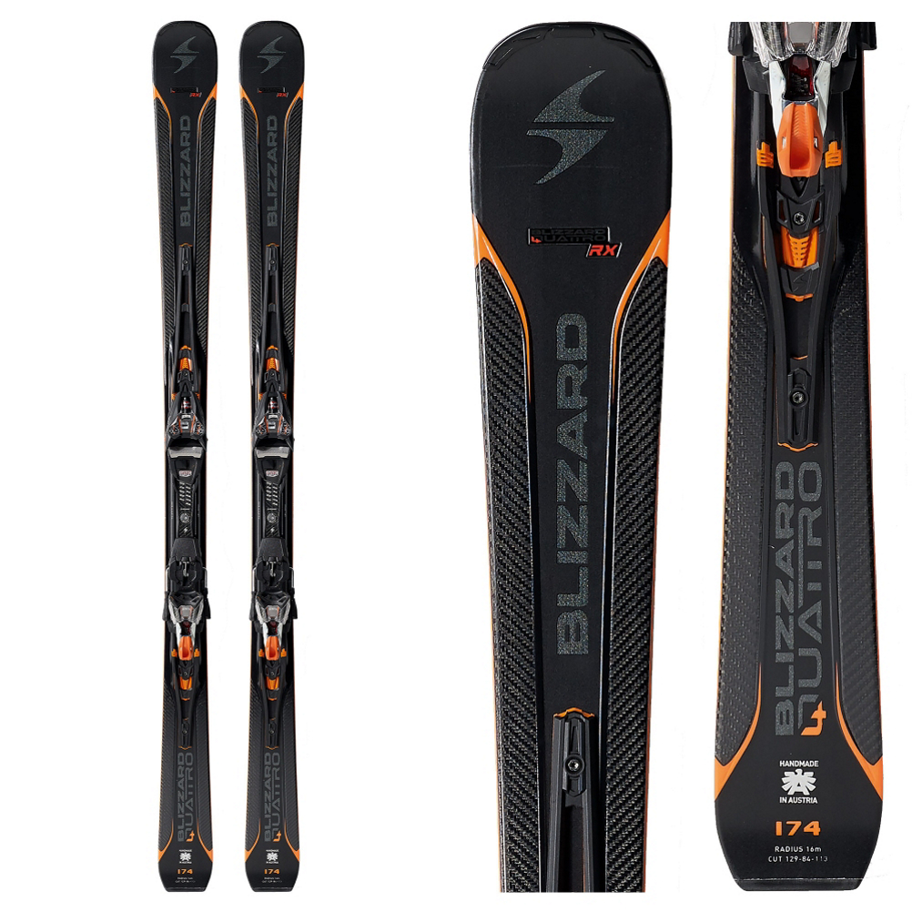 Blizzard Quattro RX Skis with XCell 14 Bindings 2018