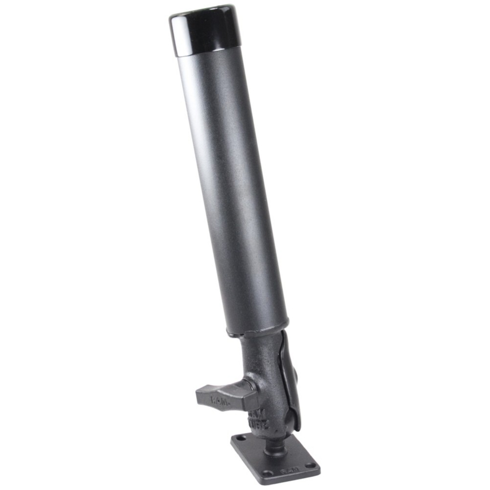 RAM Mounts Tube Fishing Rod Holder Rectangular Base