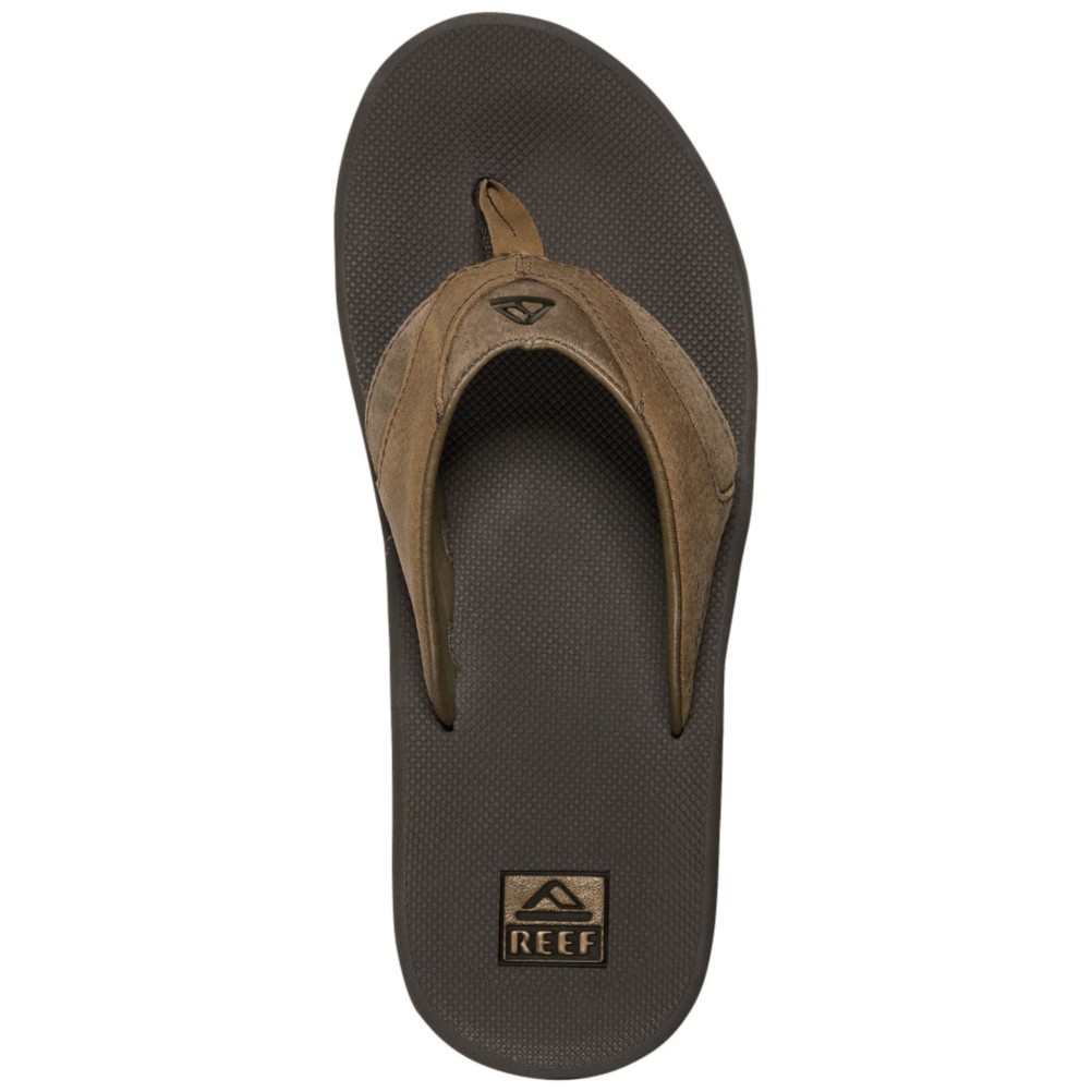 Reef Leather Fanning Mens Flip Flops