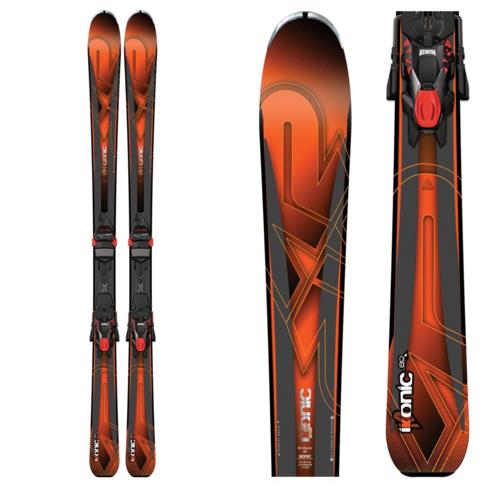 K2 iKonic 80 Skis with Marker M3 12TCX Bindings