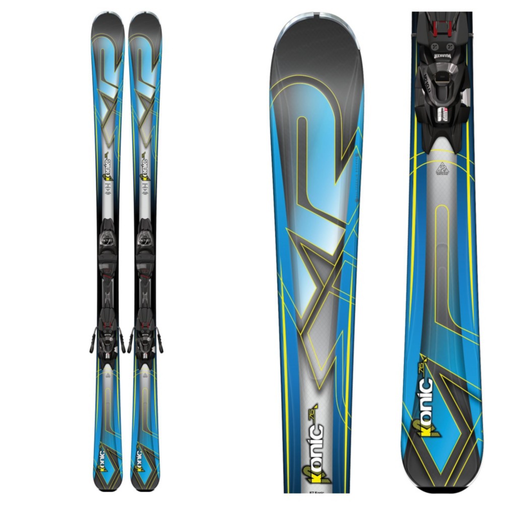 K2 Konic 76 Skis with Marker M2 10 Bindings