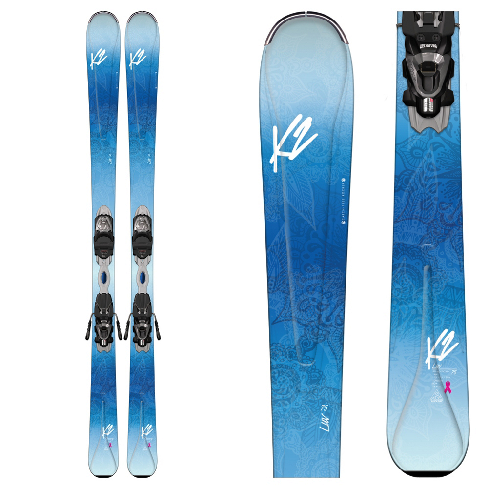 K2 Luv 75 Womens Skis with Marker ERP 10 Bindings