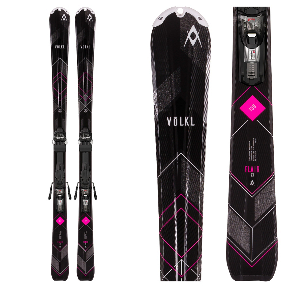 Volkl Flair 73 Womens Skis with 3Motion 100 TP Bindings