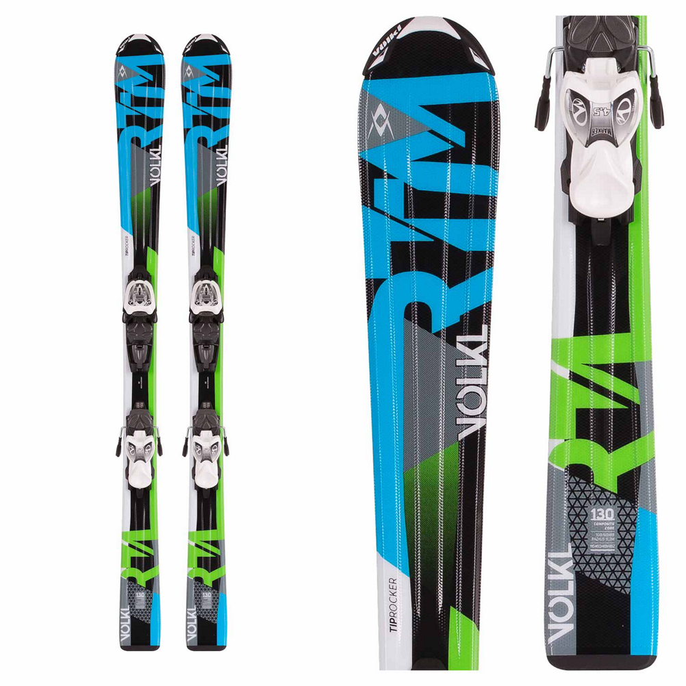 Volkl RTM Jr. Kids Skis with Marker 3Motion Bindings
