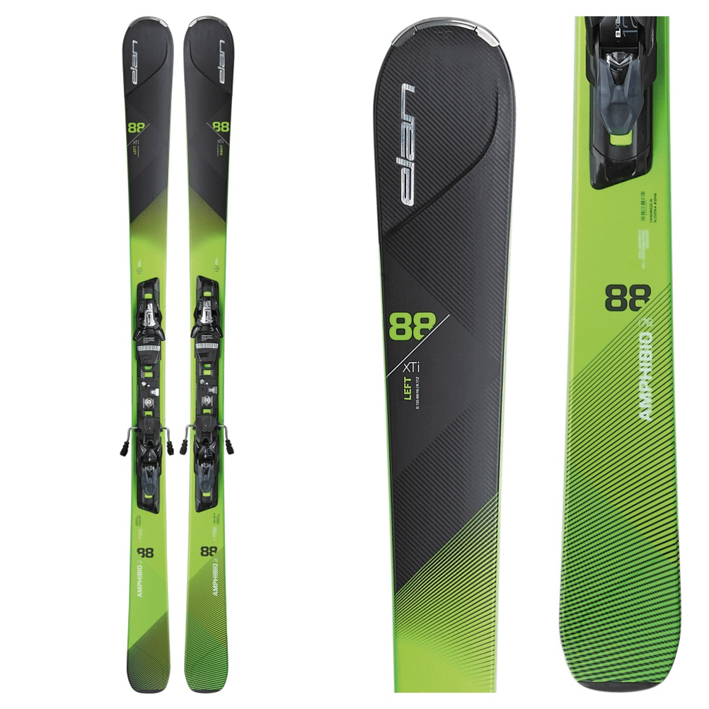 Elan Amphibio 88XTi Skis with ELX 120 Fusion Bindings