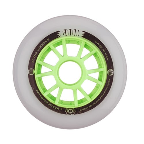 Atom Skates Boom 100mm Inline Skate Wheels 8 Pack