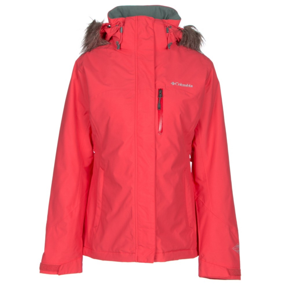 Columbia Lhotse Interchange with Faux Fur Womens Insulated Ski Jacket