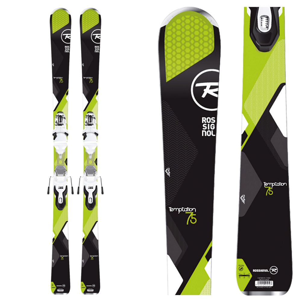 Rossignol Temptation 75 Womens Skis with Xpress 10 Bindings