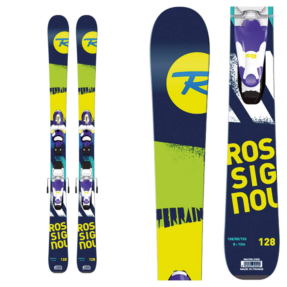 Rossignol Terrain Boy Kids Skis with Kid X 4 Bindings 2017