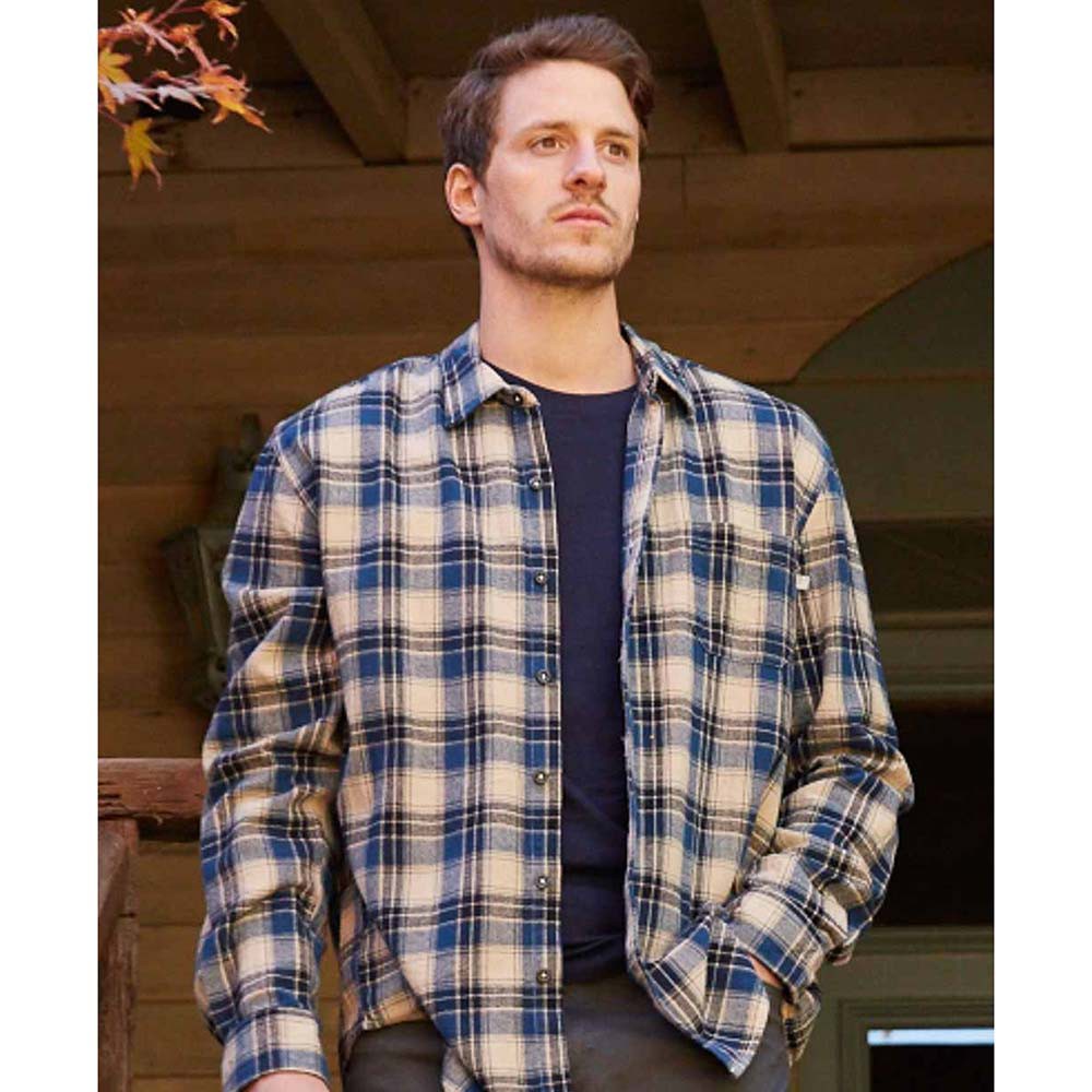 Purnell Blue Cream Plaid Flannel Flannel Shirt