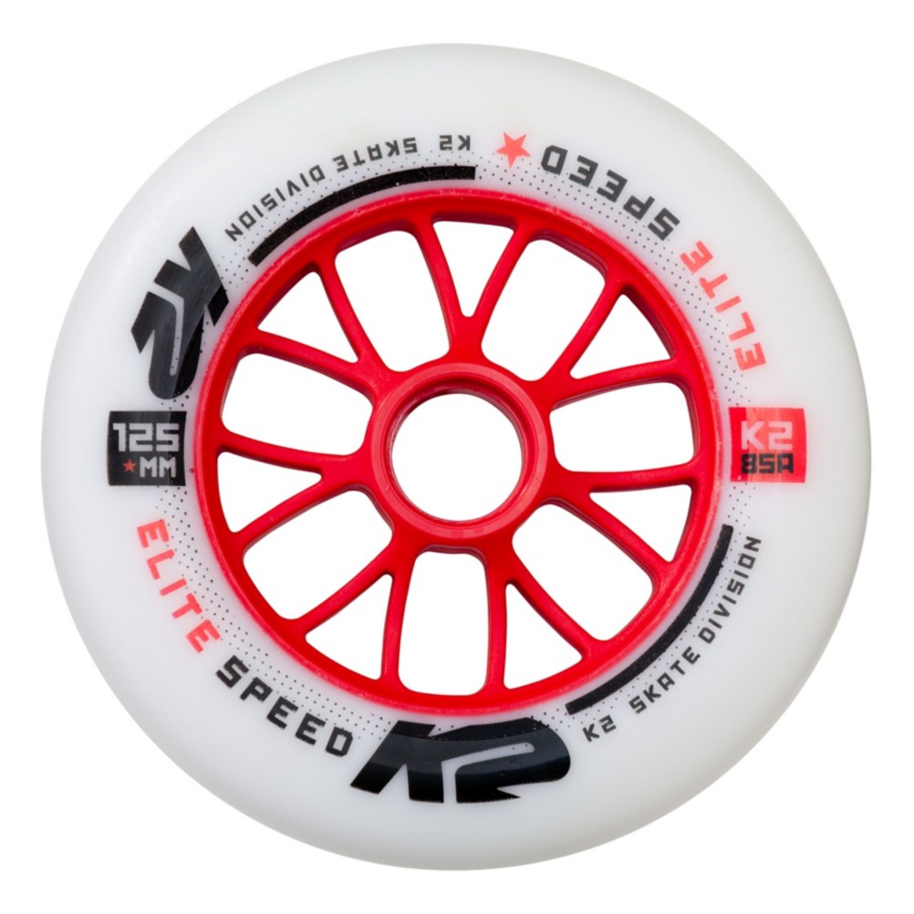 K2 Elite 125mm 85A Inline Skate Wheels 2017