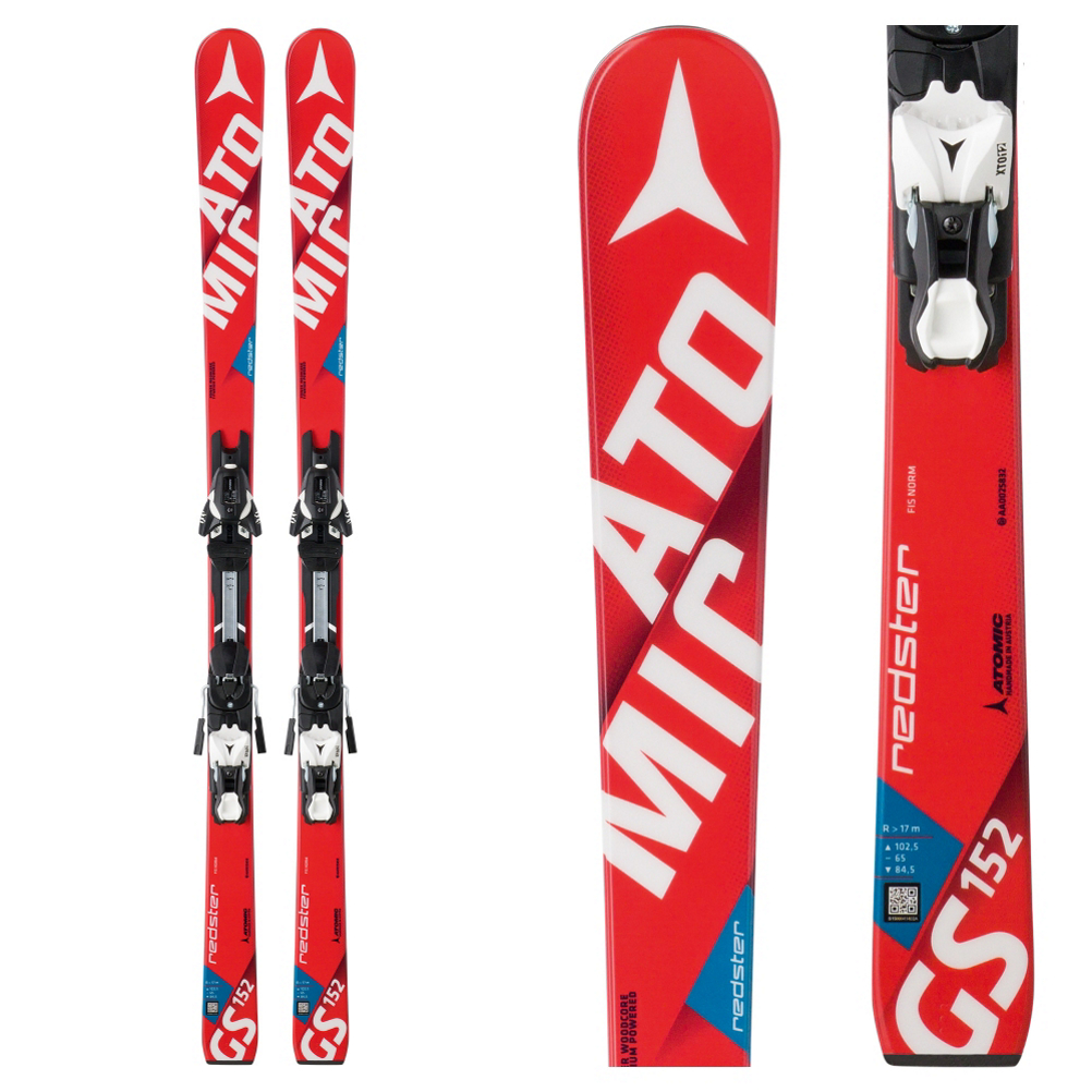 Atomic Redster FIS GS Jr Junior Race Skis with XTO 12 Bindings