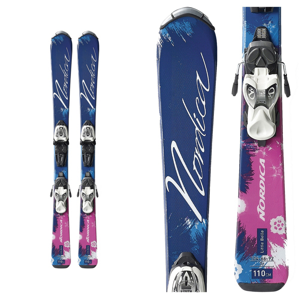 Nordica Little Belle FT Kids Skis with Marker 4.5 EPS Bindings