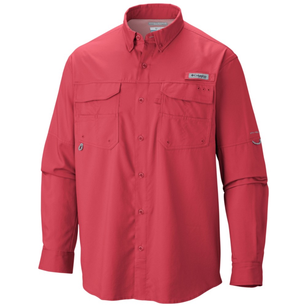 Columbia PFG Blood and Guts III Long Sleeve Woven Mens Shirt