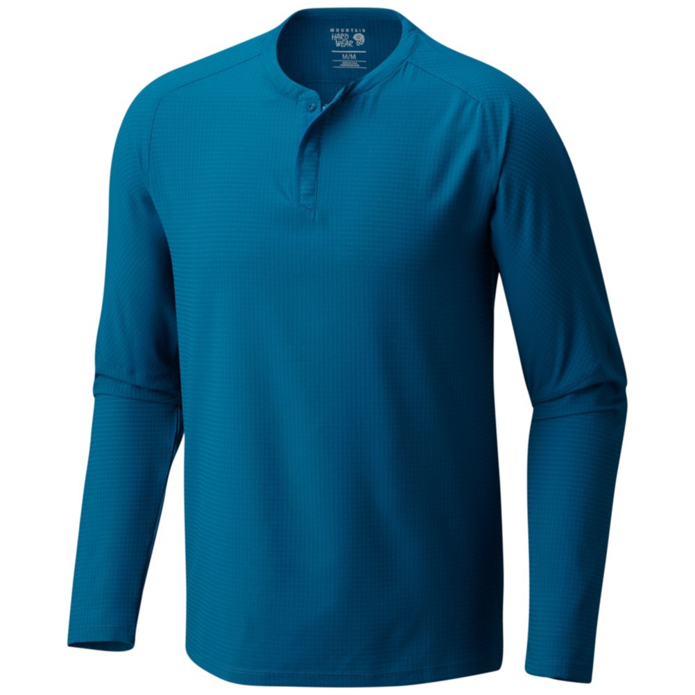 Mountain Hardwear MHW AC Long Sleeve Henley Mens Shirt